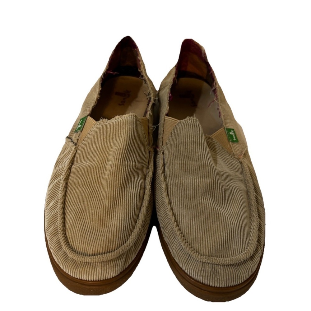 L@@K! SANUK WOMEN'S STANDARD CORDUROY SLIP-ON'S TAN SIZE 11